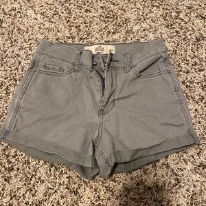 Hollister high rise jean shorts